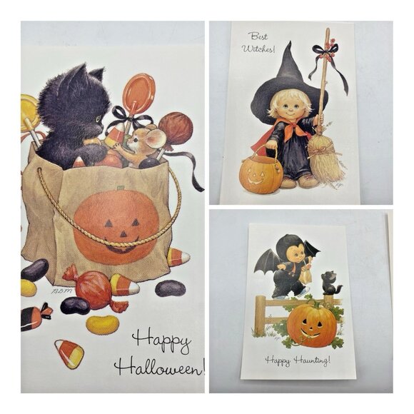 Vintage Current Post Note Cards Set of 12 Teenie Halloweenies Unused USA - Picture 1 of 15